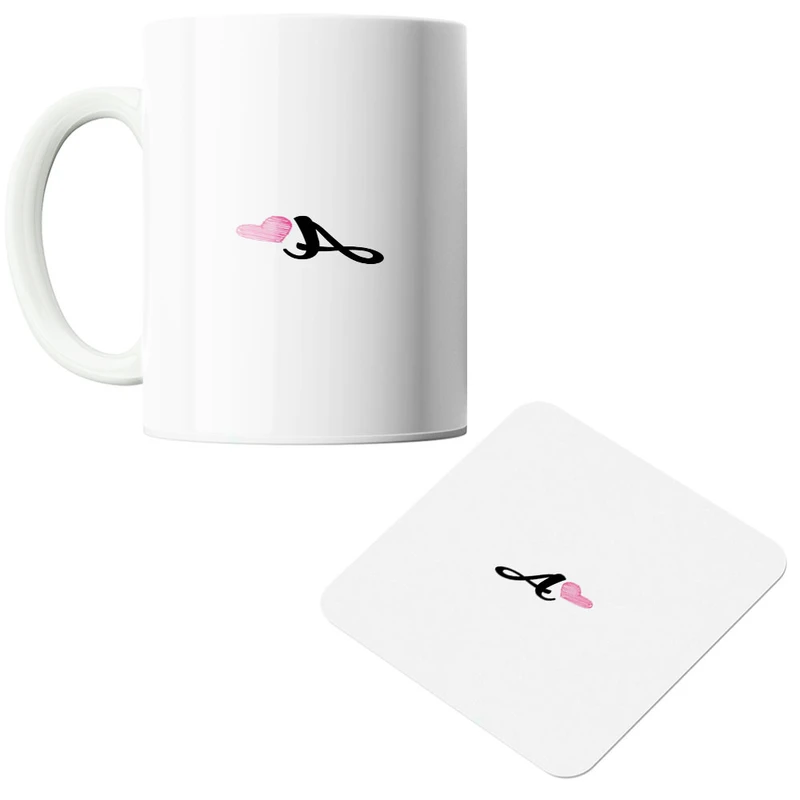 ماگ پادآفرین مدل اسم کد 400 به همراه زیر لیوانی 