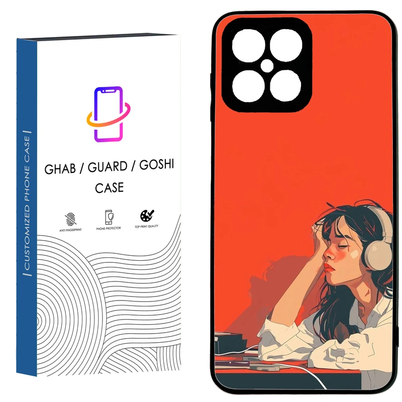 کاور قاب گارد گوشی طرح دخترانه کد 30 - tpu مناسب برای گوشی موبایل آنر X8 4G