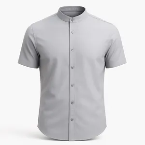 پیراهن آستین کوتاه یقه ایستاده مردانه مدل آریا کد TOC