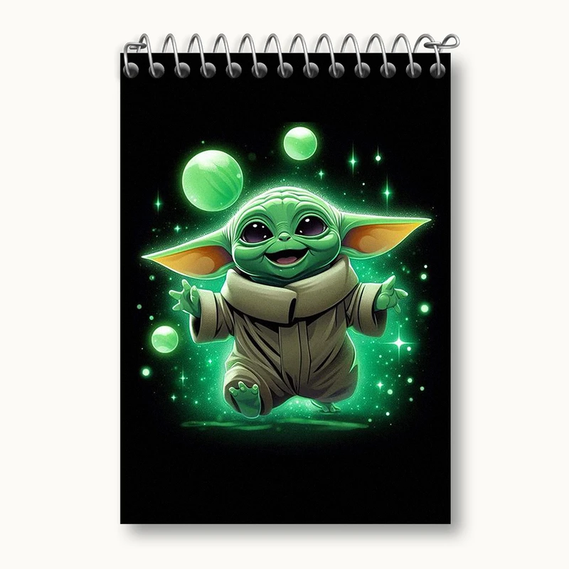 دفتر یادداشت 50 برگ خندالو طرح بیبی یودا کد N1858