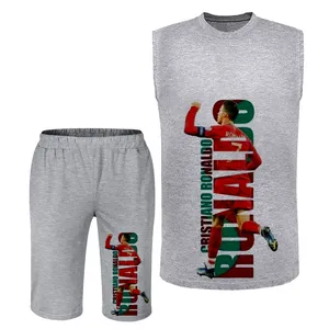 ست تاپ و شلوارک مردانه مدل رونالدو A419