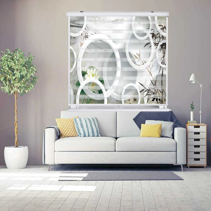 پرده زبرا زیو کد 3D1430 سایز 150x200 سانتی متر