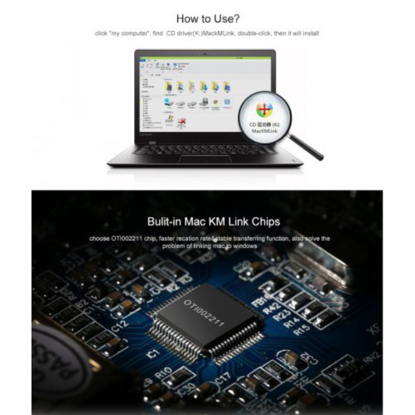 کابل لینک USB 2.0 یوگرین مدل US166-20233 طول 2 متر