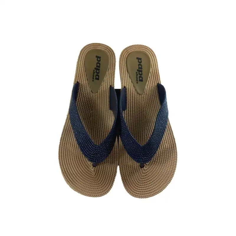 دمپایی لاانگشتی زنانه پاپا مدل ترمه پلاس