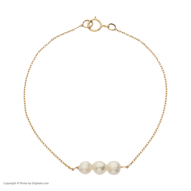 دستبند طلا 18 عیار زنانه پرسته مدل WBC222