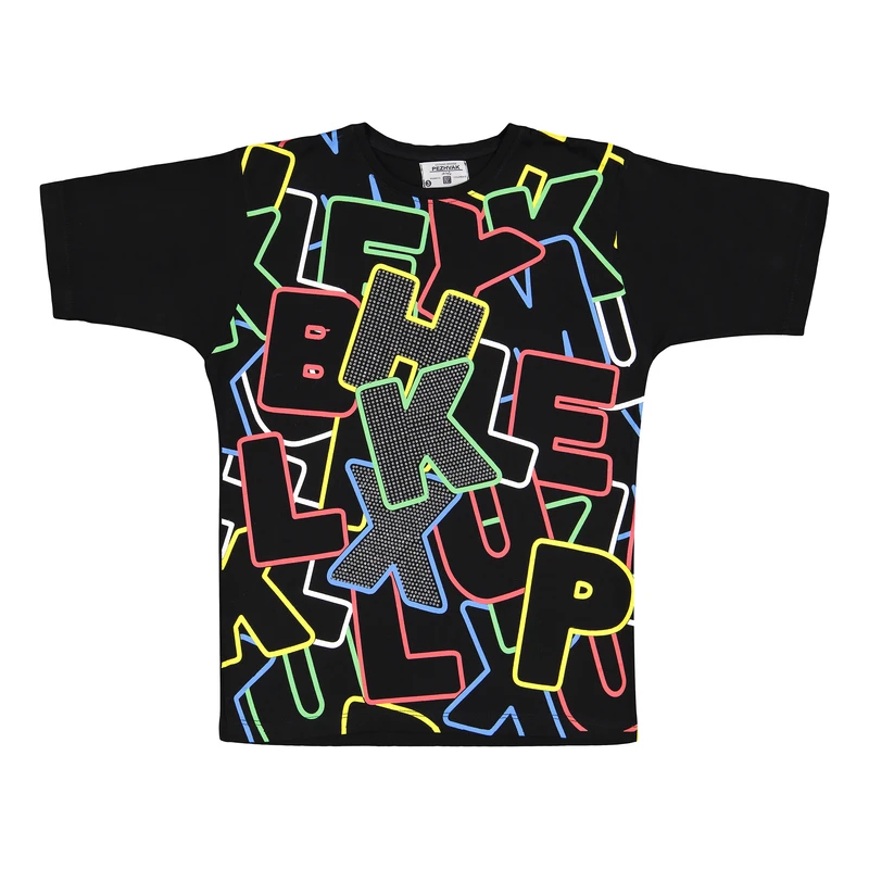 تی شرت بچگانه پژواک مدل حروفی کد 3034m