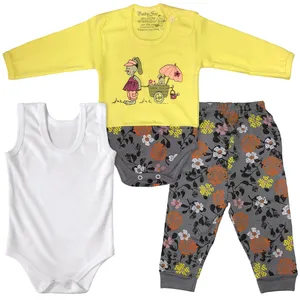 ست 3 تکه لباس نوزادی مدل خرگوش گاریچی