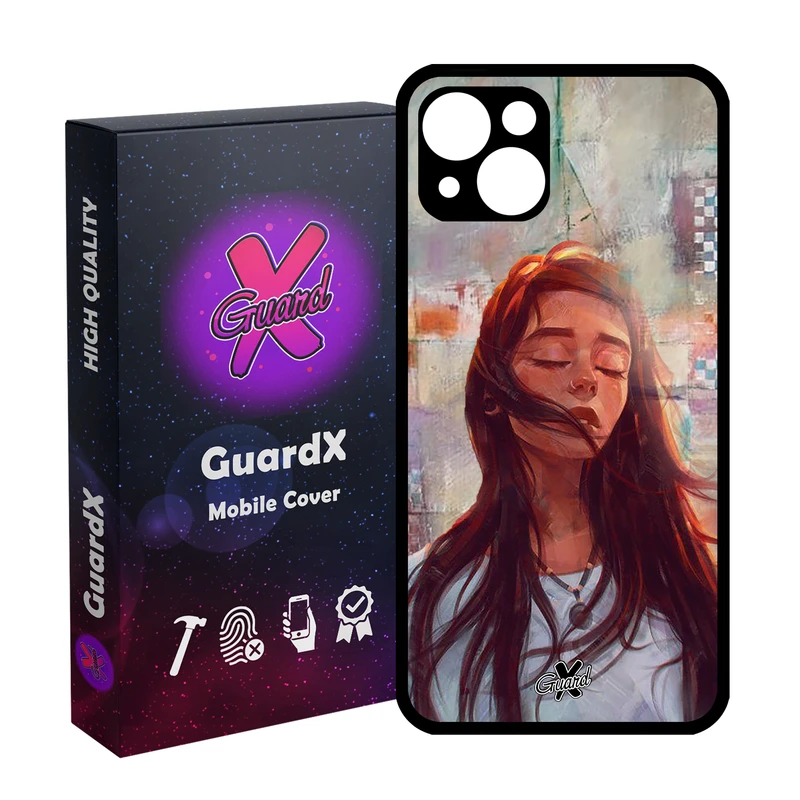 کاور گارد ایکس طرح Girl مدل Glass10056 مناسب برای گوشی موبایل اپل iPhone 13