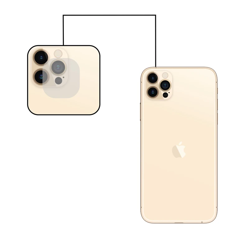 محافظ لنز دوربین ای استار مدل J-32 مناسب برای گوشی موبایل اپل IPHONE 12 PRO MAX