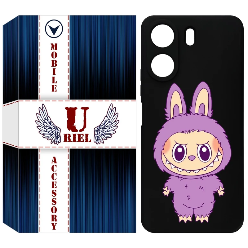 کاور یوریل قاب مدل KSH کد 150 طرح عروسک لبوبو مناسب برای گوشی موبایل شیائومی Redmi 13C 4G / Poco C65