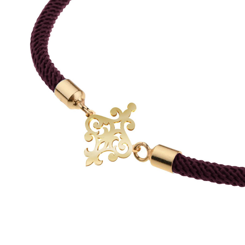 دستبند طلا 18 عیار زنانه مدوپد مدل اسلیمی کد D11-10654