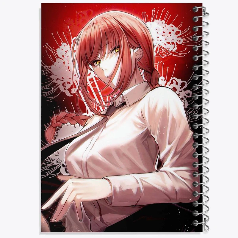 دفتر لیست خرید 50 برگ خندالو طرح ماکیما انیمه مرد اره ای Chainsaw Man کد 17876