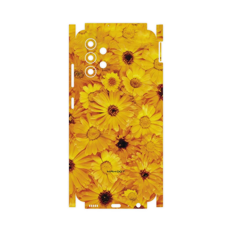 برچسب پوششی ماهوت مدل Yellow-Flower-FullSkin مناسب برای گوشی موبایل سامسونگ Galaxy M32 5G