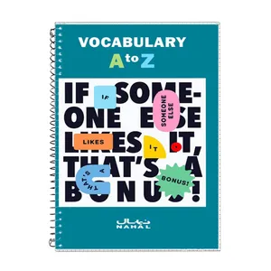 دفترچه لغت 80 برگ آلما مدل دفتر لغت معنی زبان انگلیسی کد 1360