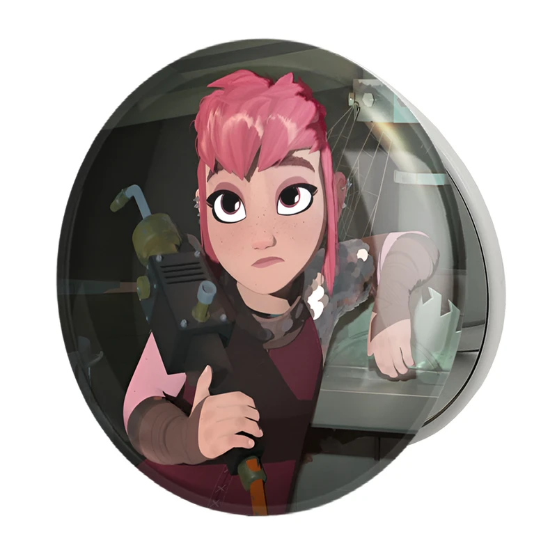 آینه جیبی خندالو طرح انیمیشن نیمونا مدل تاشو کد 28877