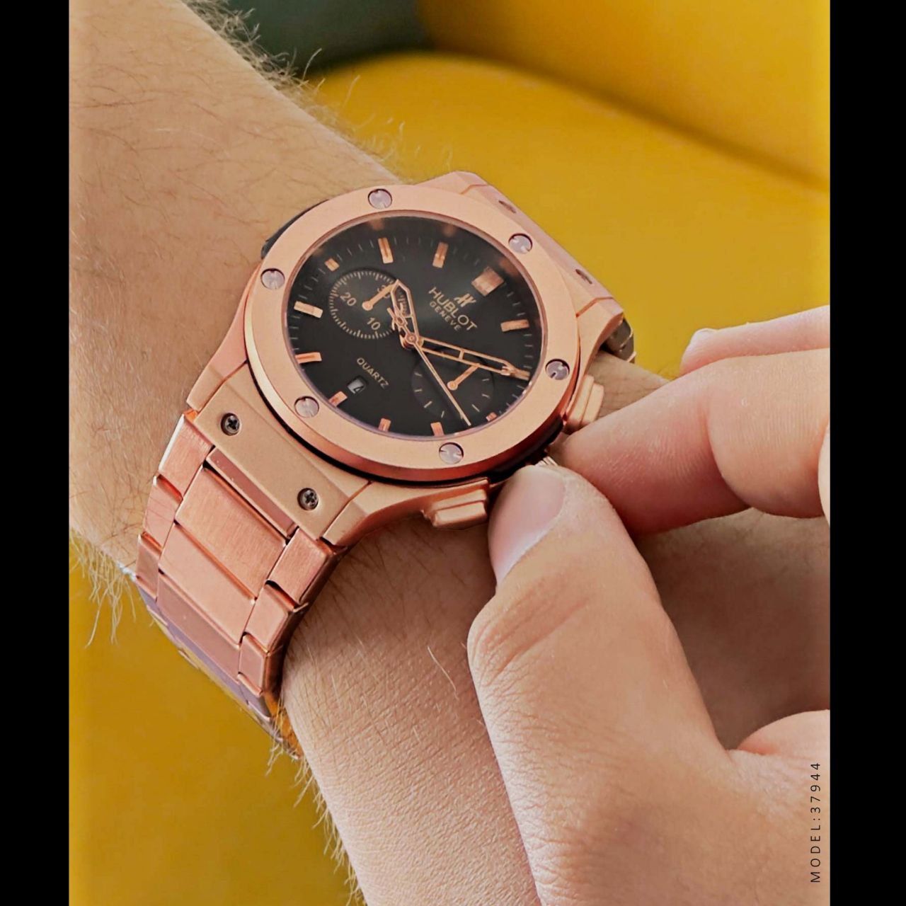 ساعت مچی عقربهای مردانه مدل استیل RM - - 5