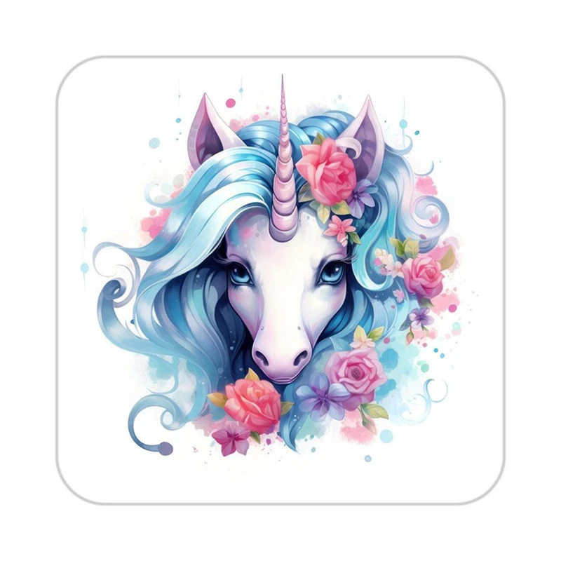 زیر لیوانی کاکتی طرح اسب تک شاخ و یونیکورن مدل mp30992