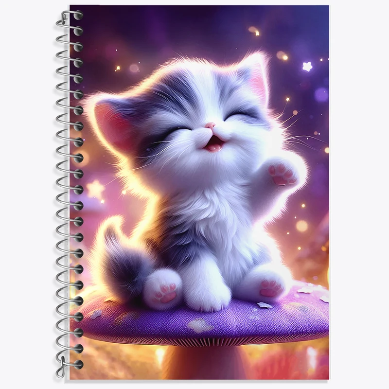 دفتر لغت 50 برگ خندالو طرح گربه بامزه کد F5361