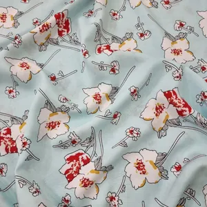 پارچه لباس مدل کودری طرح گلدار کد C2