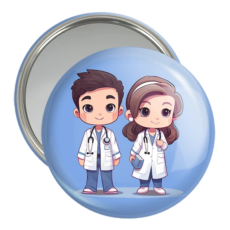 آینه جیبی خندالو مدل پزشک و پرستار کودکانه کد 36499