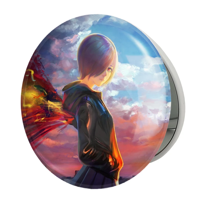 آینه جیبی خندالو طرح توکا کریشیما انیمه توکیو غول Tokyo Ghoul مدل تاشو کد 11874 