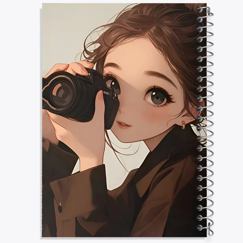 دفتر مشق 100 برگ خندالو طرح دختر عکاس کد F7264