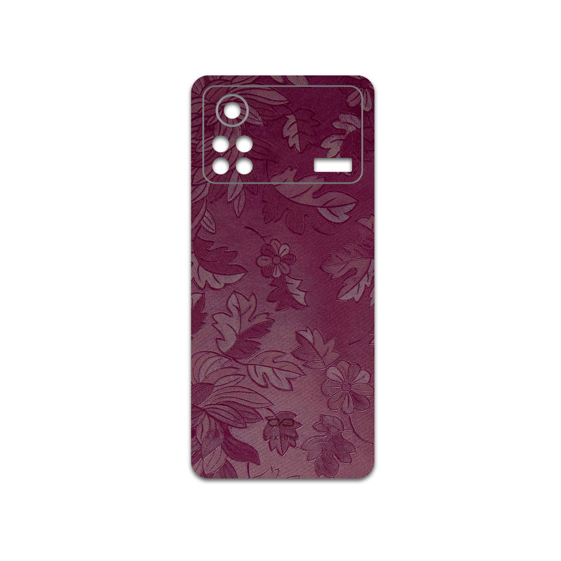 برچسب پوششی ماهوت مدل Red-Wildflower مناسب برای گوشی موبایل شیائومی Poco X4 Pro 5G