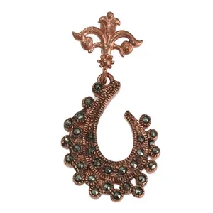 آویز زنانه مدل مارگازیت اشک قوسی کد JW289