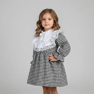 پیراهن آستین بلند یقه گرد دخترانه مدل EL10