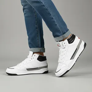 نیم بوت مردانه مکس مدل Panelled High-Top Lace-Up Sneakers