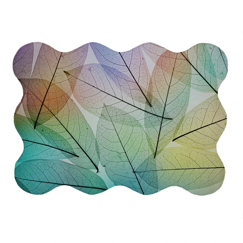 پادری مدل دالبر طرح برگ کد 5957 سایز 80x110 سانتی متر