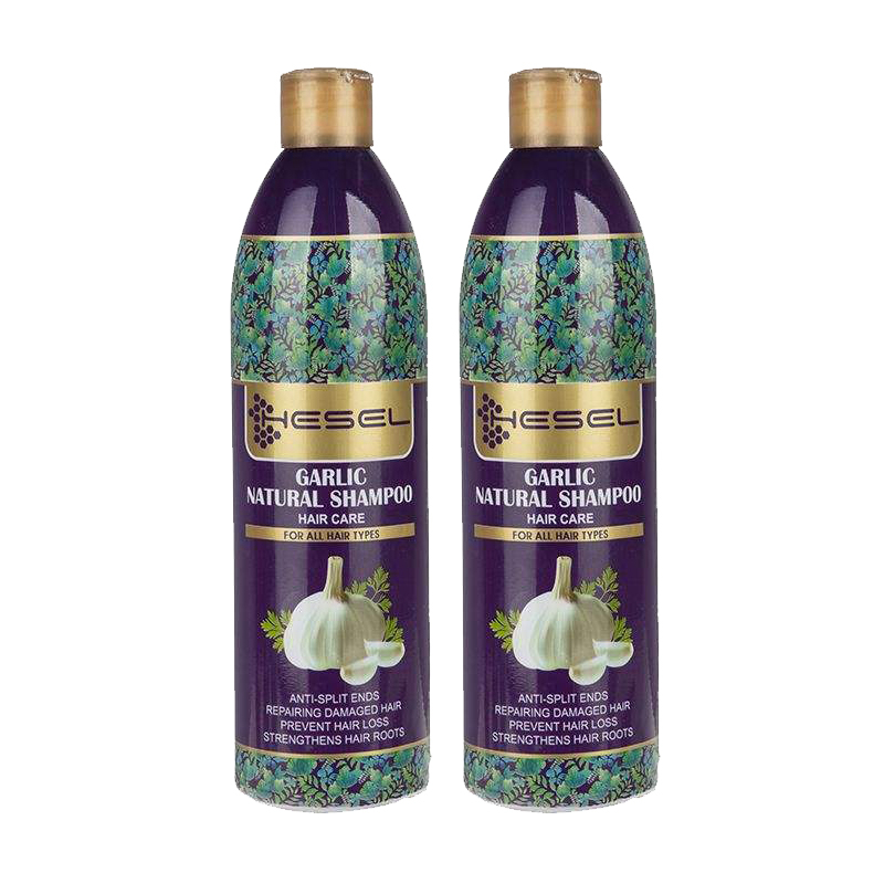 شامپو مو هسل مدل Garlic حجم 400 میلی لیتر مجموعه 2 عددی