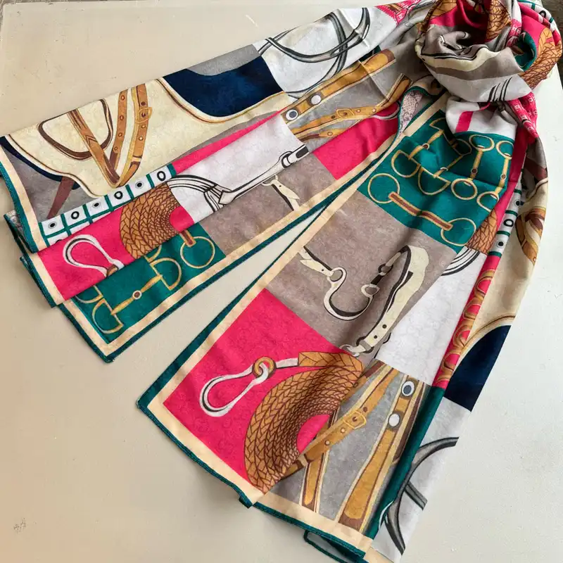 شال زنانه مدل موهر پاییزی زمستانه اسپرت مهمانی چهارخانه فانتزی طرح کمربندی کد 18