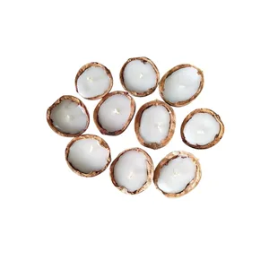 شمع دستساز مدل پوست گردو بسته ۱۰ عددی