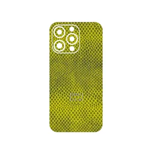 MAHOOT Yellow Snake Skin Cover Sticker for Apple iPhone 13 Pro Max