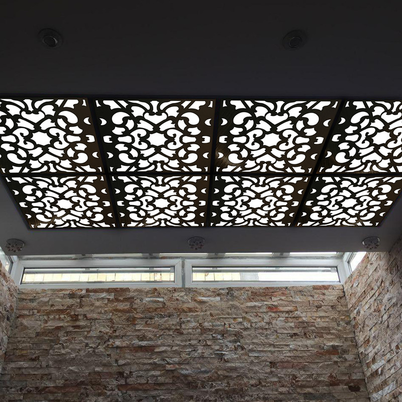 تایل سقفی آسمان مجازی بنی دکو مدل MC28 اندازه 60x60 سانتی متر مجموعه 4 عددی