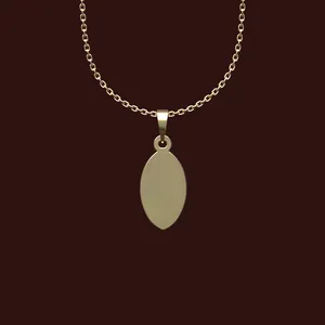 گردنبند طلا 18 عیار زنانه مدوپد مدل اشک کد W2-1-1246