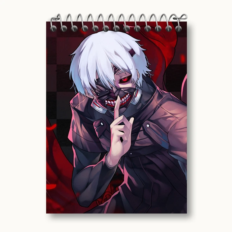 دفتر یادداشت 50 برگ خندالو مدل کانکی کن انیمه توکیو غول Tokyo Ghoul کد 11878