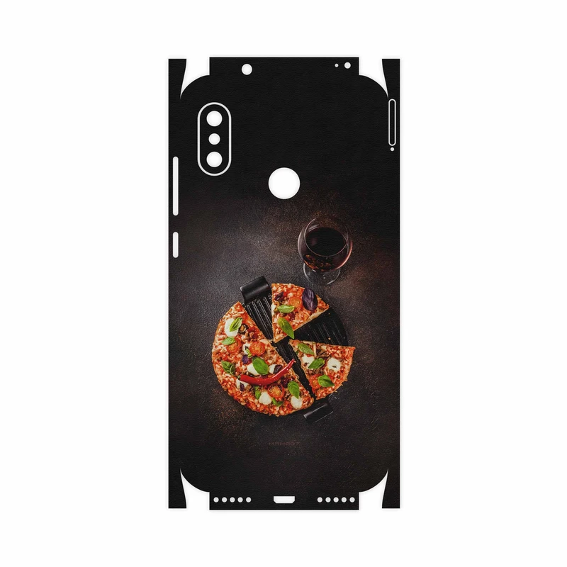 برچسب پوششی ماهوت مدل Pizza-FullSkin مناسب برای گوشی موبایل شیائومی Redmi Note 6 Pro