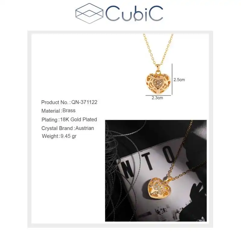 گردنبند زنانه کوبیک مدل QN-371121