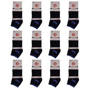 جوراب ساق کوتاه مردانه مدل نوین بافت 0L بسته 12 عددی