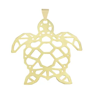 آویز گردنبند طلا 18 عیار زنانه مدل لاک پشت  P633