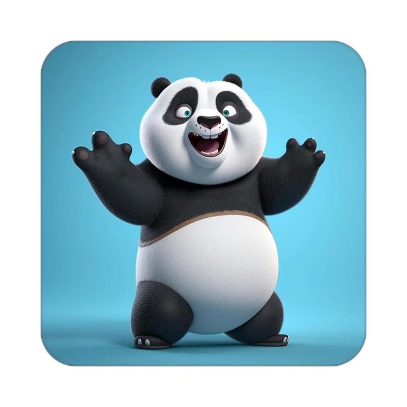 زیر لیوانی کاکتی طرح حیوانات کارتونی مدل mp28479