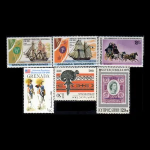 تمبر یادگاری مدل خارجی مجموعه 6 عددی 