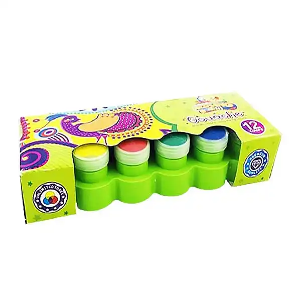 گواش 12 رنگ ارژنگ مدل پازلی کد 4301