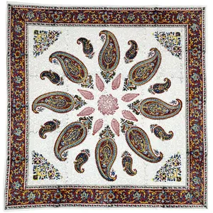 رومیزی قلمکار مدل بته جقه کد 100-100-BJ-1HSH