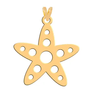 آویز گردنبند طلا 18 عیار زنانه فرشته مدل ستاره WNL-000131