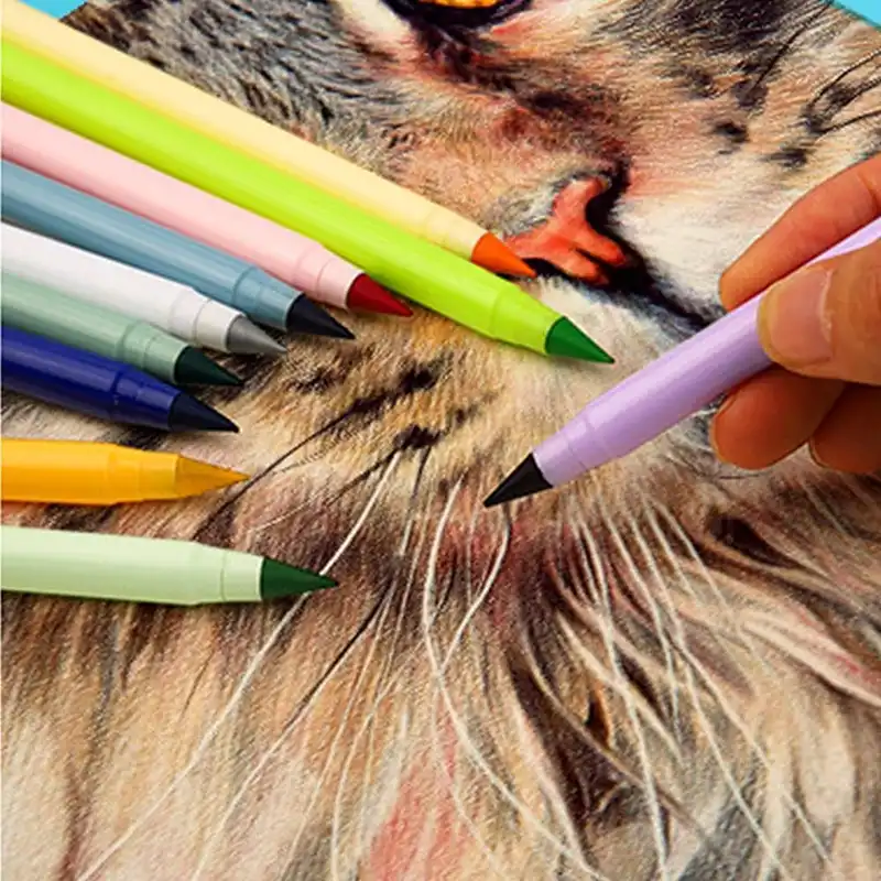 مداد رنگی 7 رنگ مدل بینهایت پاک کن دار