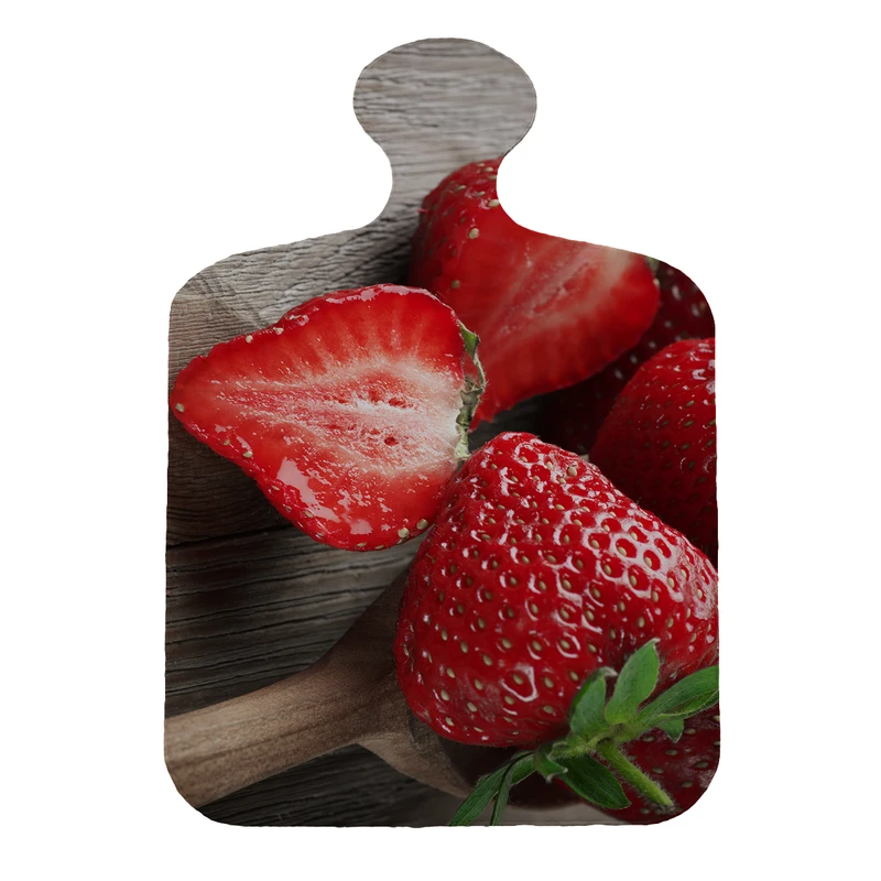 پادری مدل تخته گوشت طرح توت فرنگی کد 6335 سایز 110×80 سانتی متر