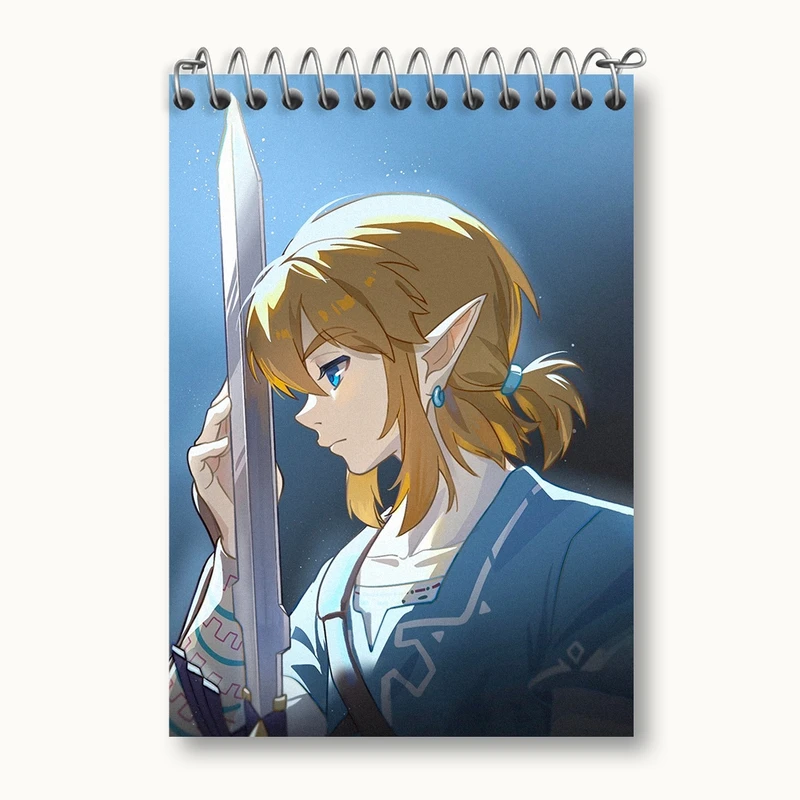 دفتر یادداشت 50 برگ خندالو مدل بازی زلدا (zelda) کد 31874
